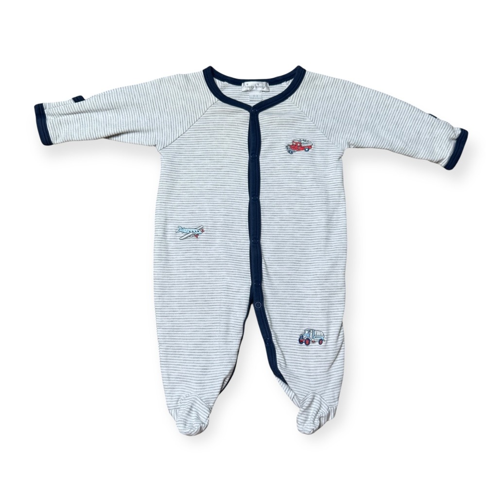 Kissy Kissy 0-3M Striped Romper Footed One Piece Outfit